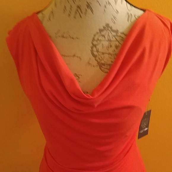 Vince Camuto Burnt Orange Dress - Picture 3 of 6